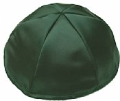 Satin Kippot with Optional Personalization - Green