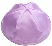 Satin Kippot with Optional Personalization - Lavender