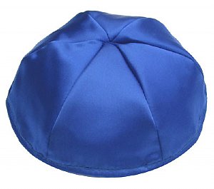 Satin Kippot with Optional Personalization - Royal Blue