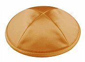 Deluxe Imprinted Satin Kippot - Gold