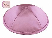 Deluxe Imprinted Satin Kippot - Lavender