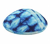 Tie Dye Kippah with Optional Personalization - Abstract Blue