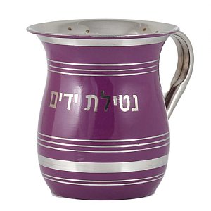 Stainless Steel Wash Cup with Color - Purple