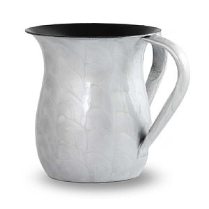 Enamel over Stainless Steel Wash Cup - Light Grey