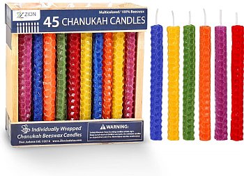 Multi Colored Honey Comb Beeswax Candles