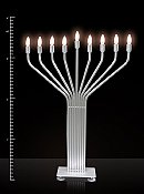 Electric Menorah Infinity 44' Large Display w/Auto Lighting & LED Bulbs - For Indoor use ONLY