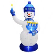 7ft Inflatable Snowman Chanukah Decor