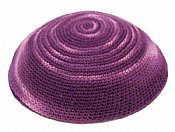 Knit Kippot - Pink/Purple/Lavender