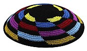 Multi Color Knit Kippot - Whirlpool